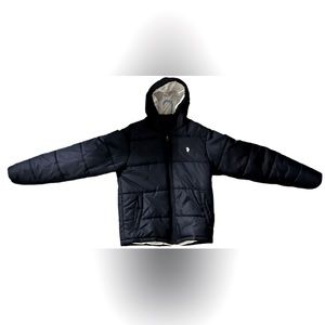 Size men’s medium polo puffer navy blue